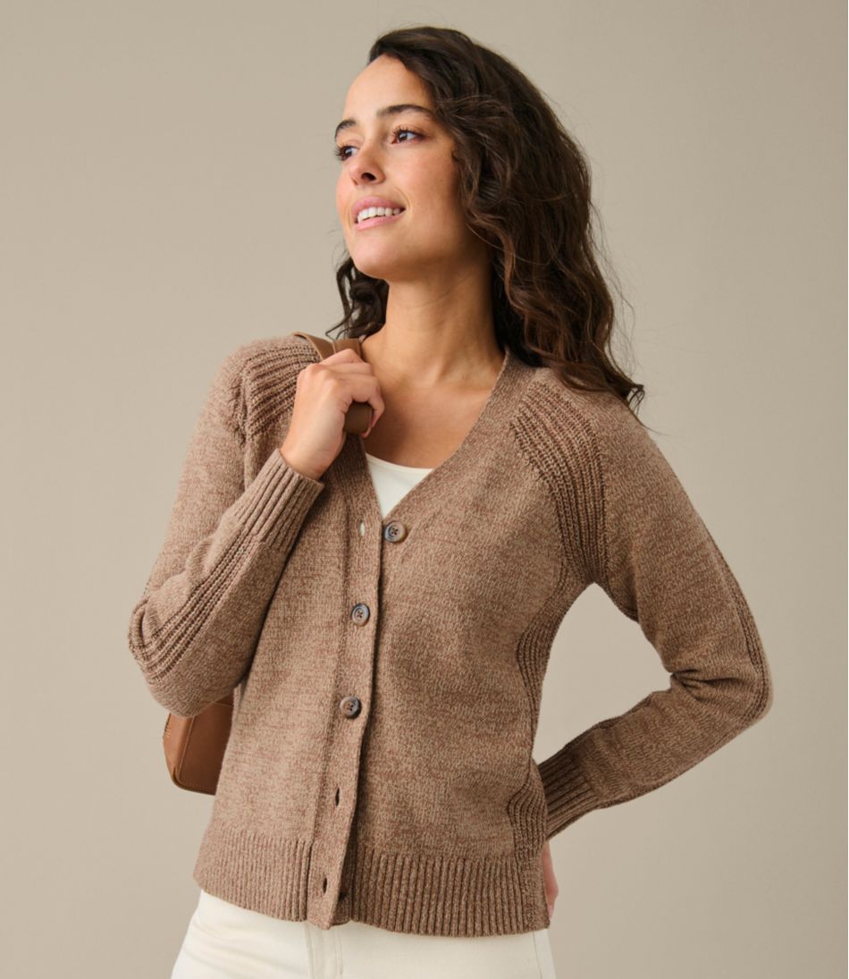 L.L.Bean Discount | Women's Mariner Shaker Sweater, V-Neck Cardigan