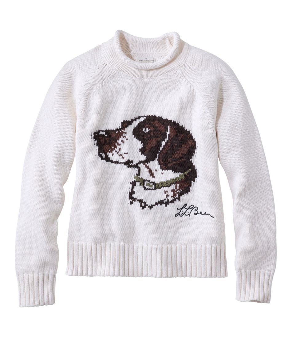 L.L.Bean Outlet | Women's Signature Original Cotton Sweater, Rollneck Novelty