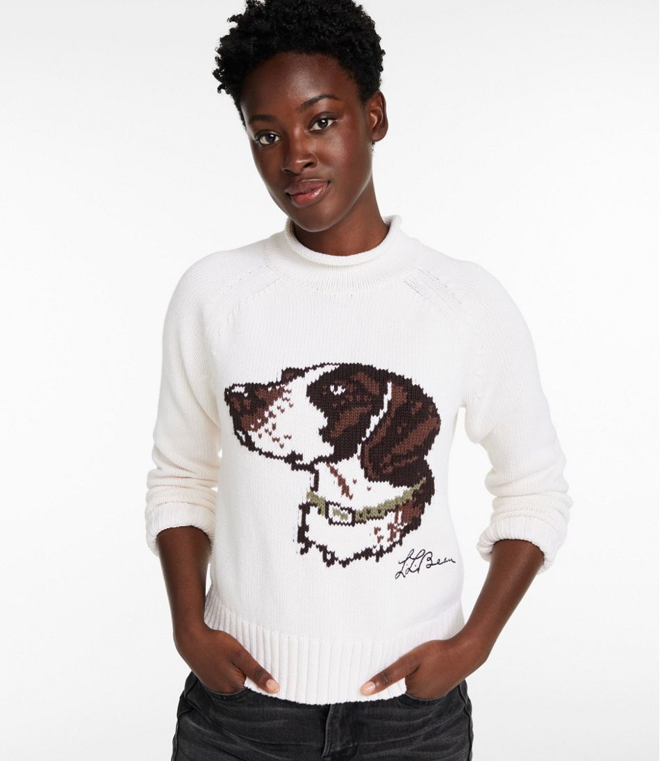 L.L.Bean Outlet | Women's Signature Original Cotton Sweater, Rollneck Novelty