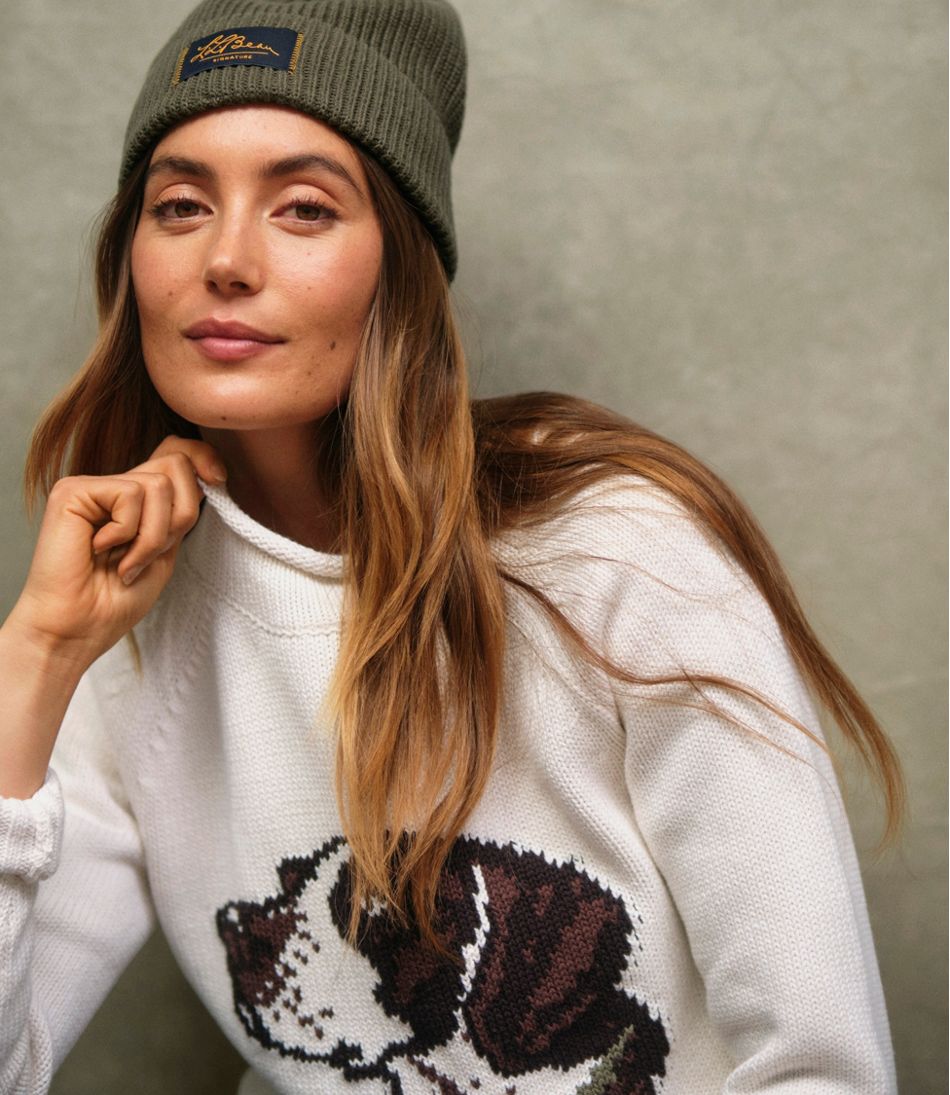 L.L.Bean Outlet | Women's Signature Original Cotton Sweater, Rollneck Novelty