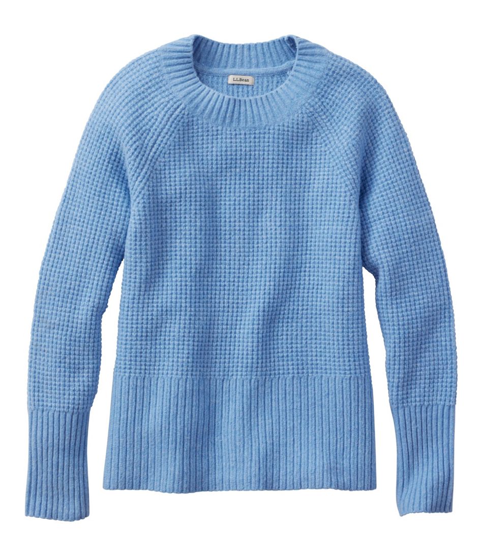 L.L.Bean Sale | Women's SuperSoft Waffle Sweater, Crewneck