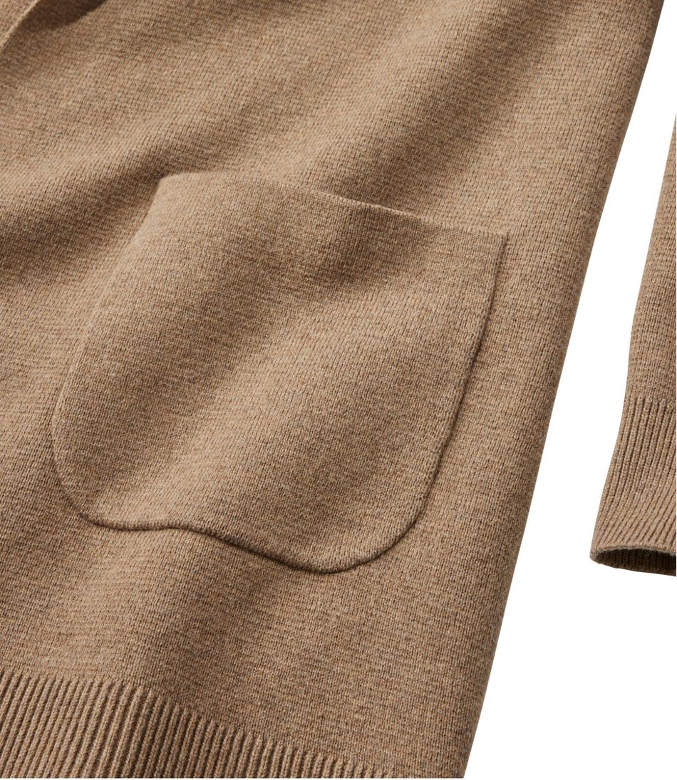 L.L.Bean New | Women's Wicked Soft Cotton/Cashmere Coatigan Sweater