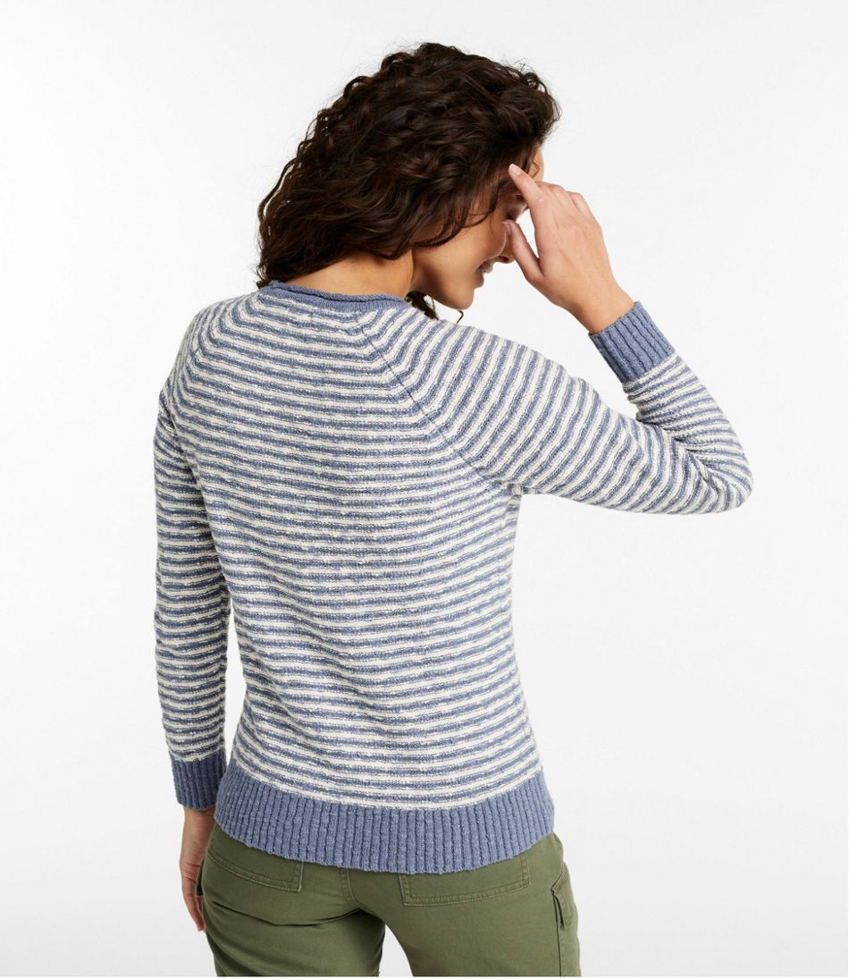 L.L.Bean Online | Women's Midweight Cotton Slub Rollneck Pullover Stripe