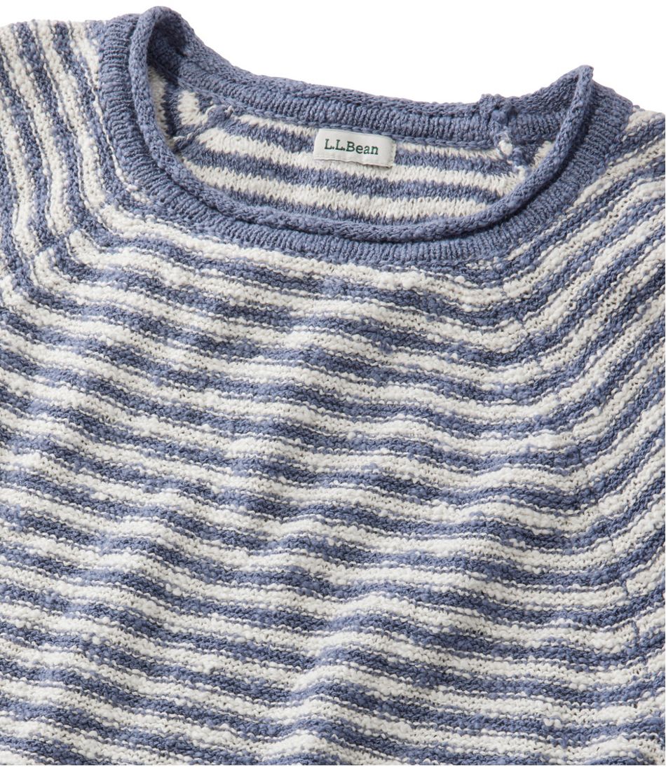 L.L.Bean Online | Women's Midweight Cotton Slub Rollneck Pullover Stripe
