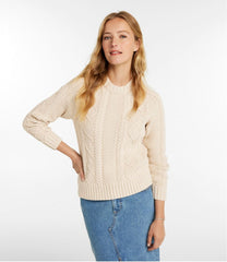 L.L.Bean Discount | Women's Signature Cotton Fisherman Sweater, Crewneck
