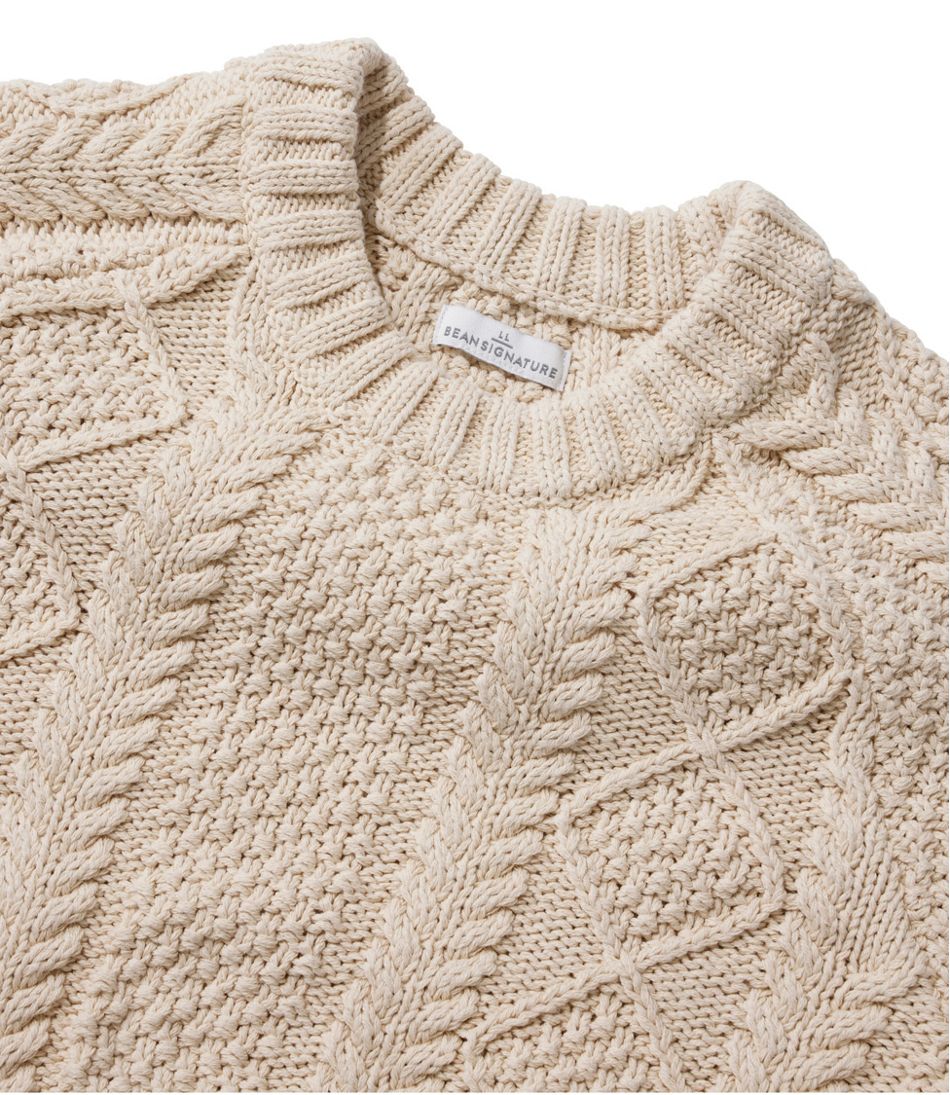 L.L.Bean Discount | Women's Signature Cotton Fisherman Sweater, Crewneck