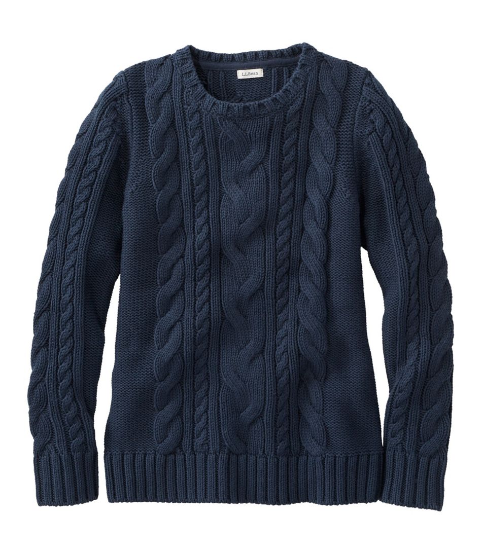 L.L.Bean On Sale | Women's Double L® Cable Sweater, Crewneck