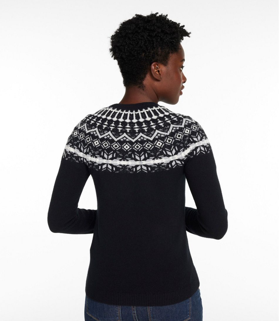 L.L.Bean For Sale | Women's Classic Cashmere Sweater, Crewneck Fair Isle