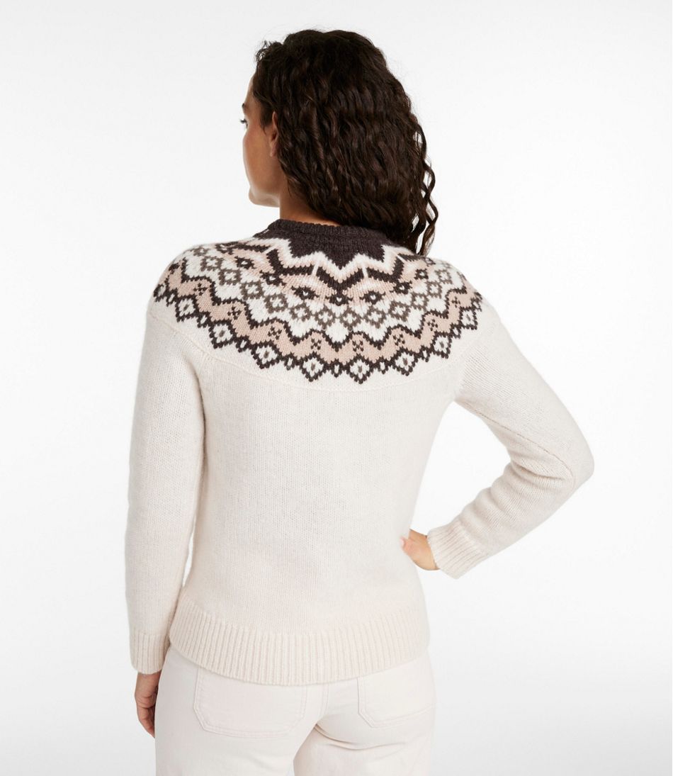 L.L.Bean Online | Women's Bean's Classic Ragg Wool Sweater, Crewneck Fair Isle