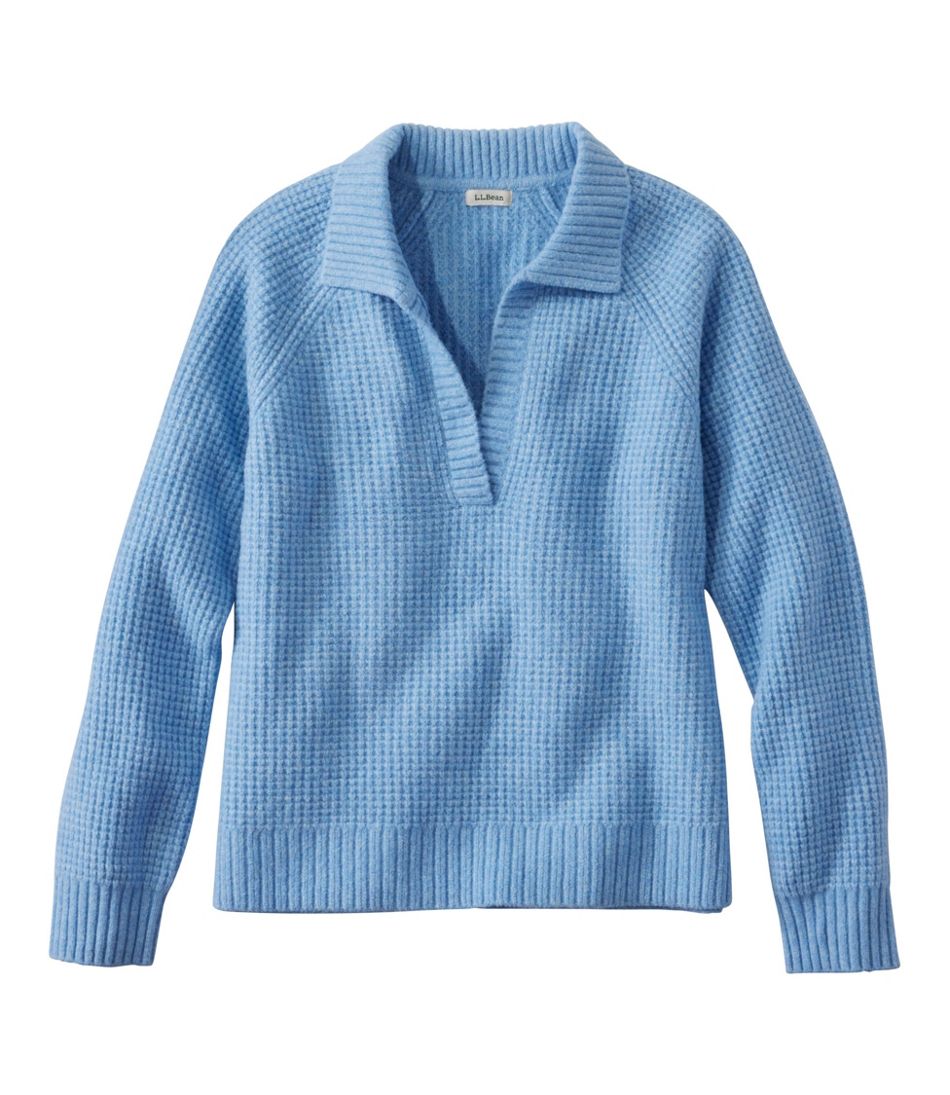 L.L.Bean Sale | Women's SuperSoft Waffle Sweater, Polo