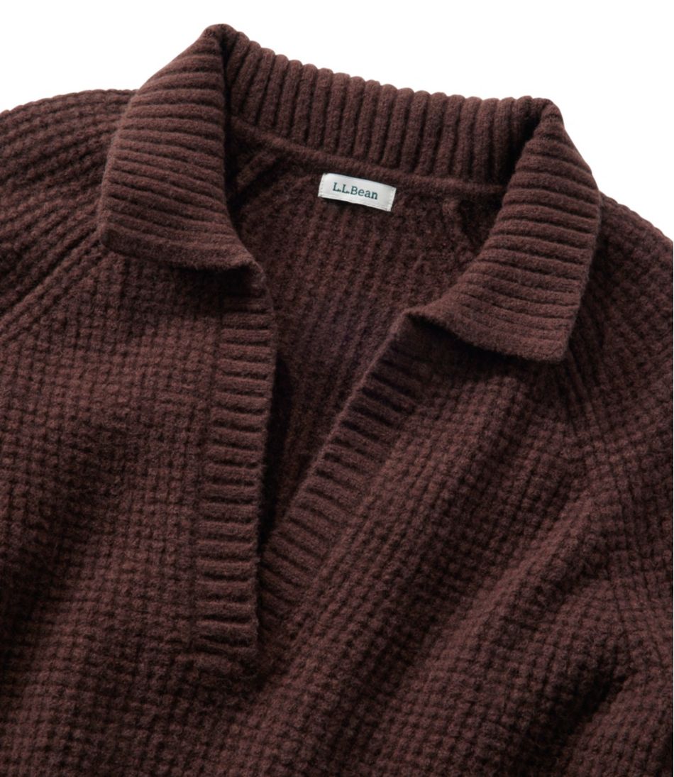 L.L.Bean Sale | Women's SuperSoft Waffle Sweater, Polo