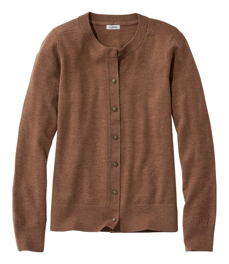 L.L.Bean New | Women's Essential Merino Wool Sweater, Cardigan