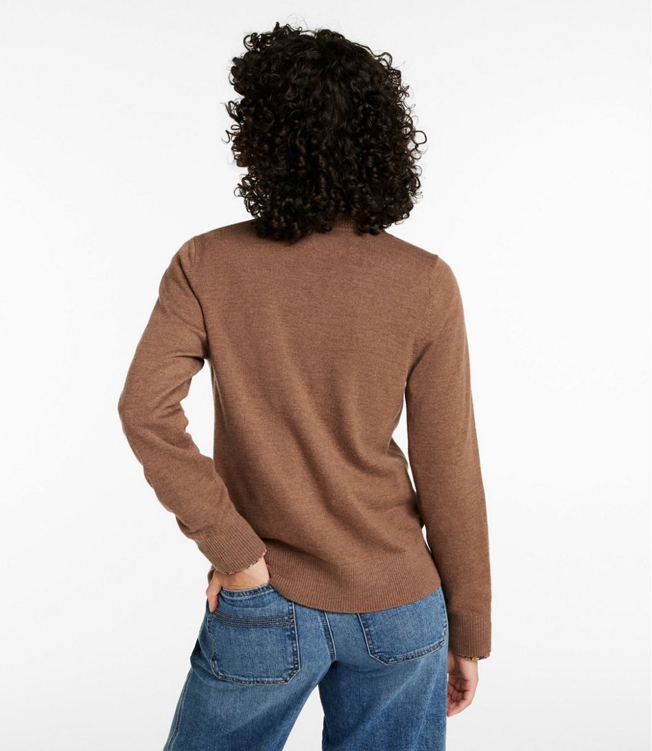 L.L.Bean New | Women's Essential Merino Wool Sweater, Cardigan
