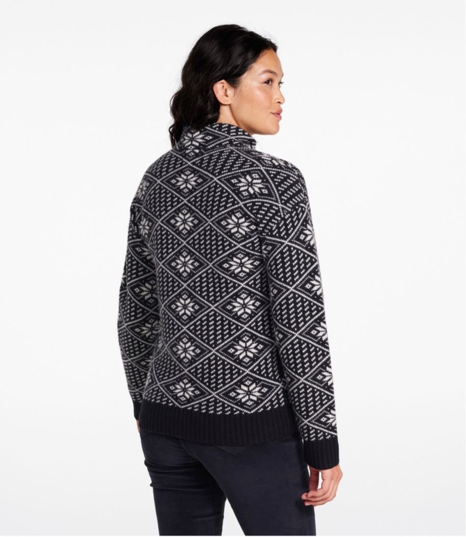 L.L.Bean Discount | Women's Signature Kingfield Merino Wool Sweater, Fair Isle