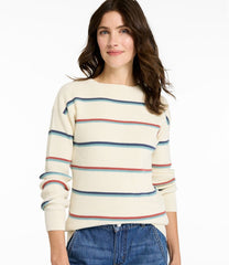 L.L.Bean US | Women's Sunwashed Waffle Sweater, Pullover Stripe