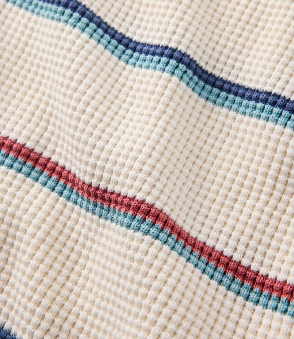 L.L.Bean US | Women's Sunwashed Waffle Sweater, Pullover Stripe