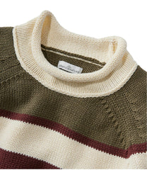 L.L.Bean Discount | Women's Signature Original Cotton Sweater, Rollneck Stripe
