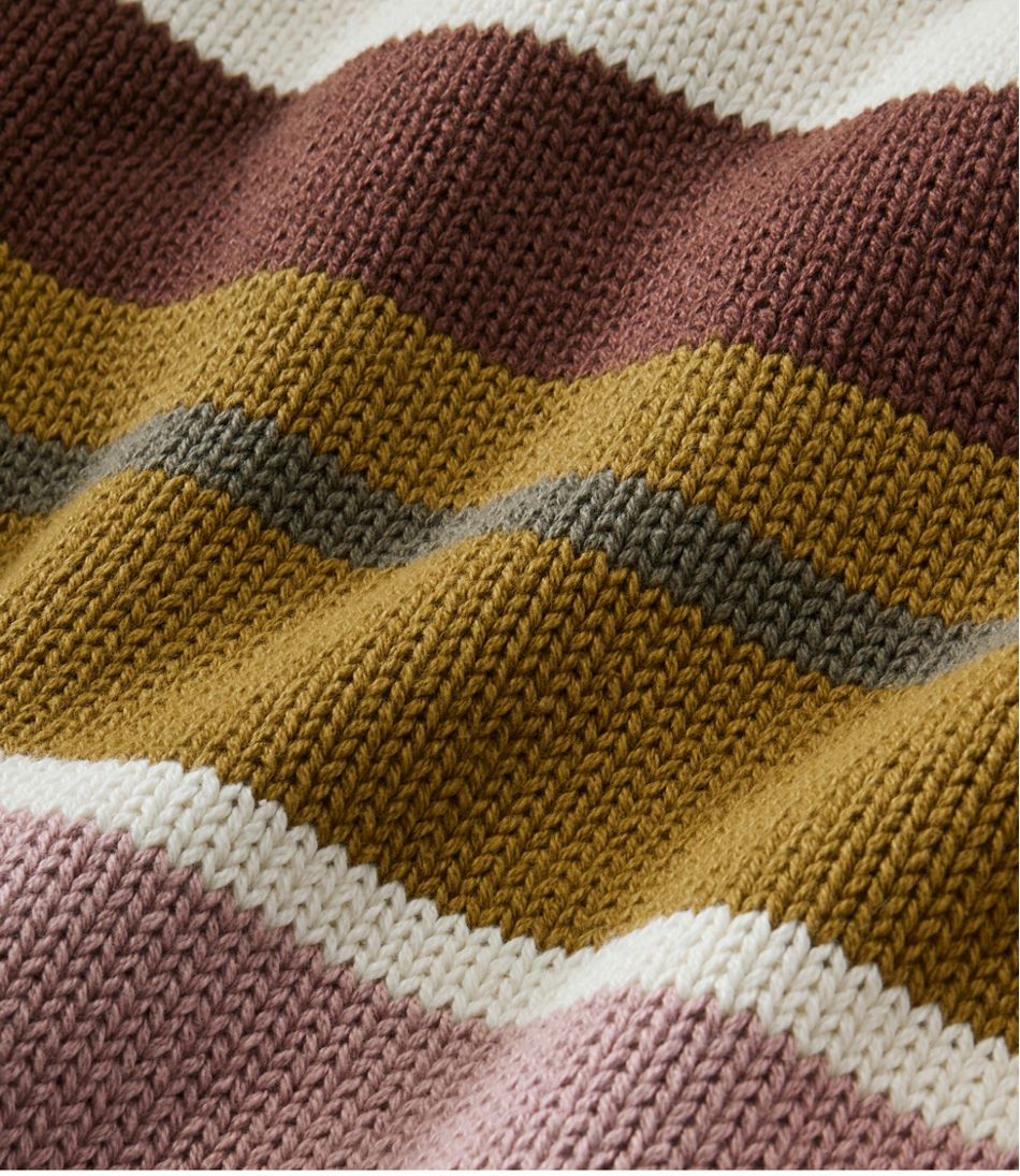 L.L.Bean Discount | Women's Signature Original Cotton Sweater, Rollneck Stripe
