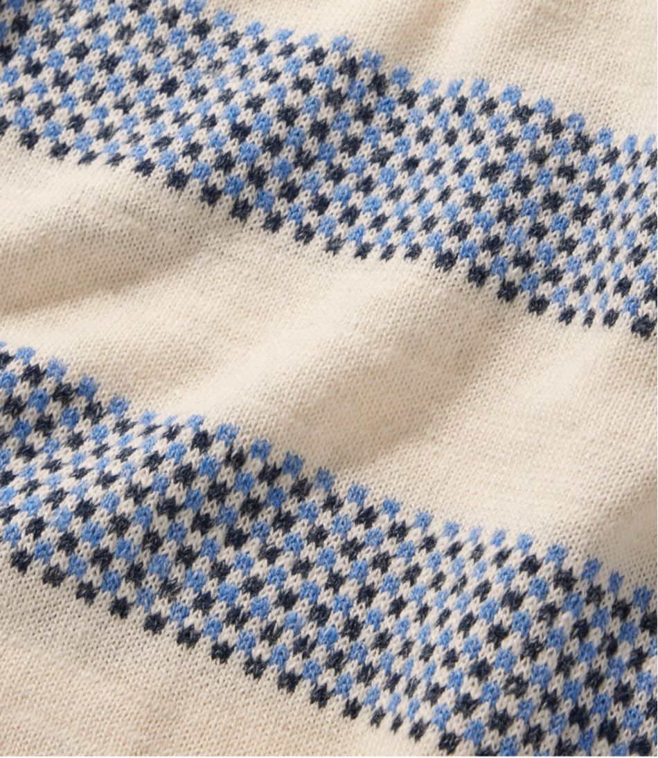 L.L.Bean Outlet | Women's Organic Cotton Slub Sweater, Crewneck Stripe