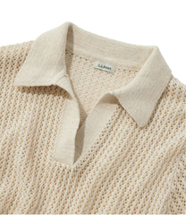 L.L.Bean Sale | Women's Organic Cotton Slub Pointelle Sweater, Polo
