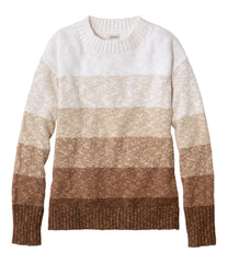 L.L.Bean | Women's Cotton Ragg Sweater, Crewneck Stripe