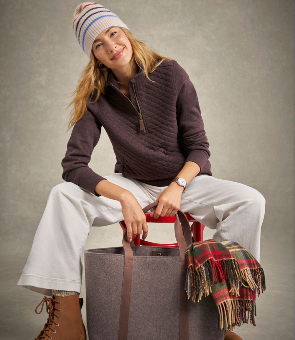 L.L.Bean Online | Women's Quilted Quarter-Zip Pullover