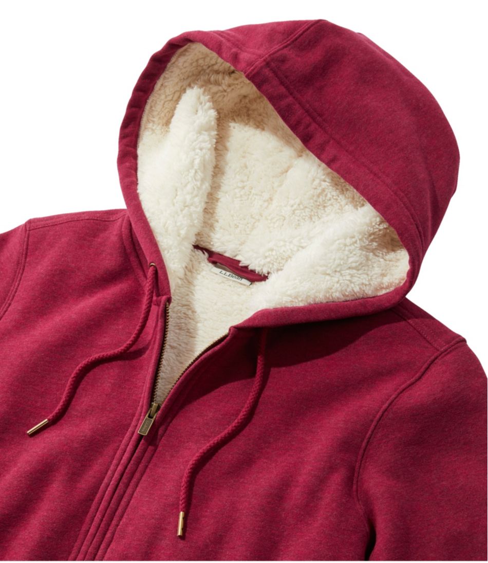 L.L.Bean Outlet | Women's 1912 Sweatshirt, Sherpa-Lined Hoodie
