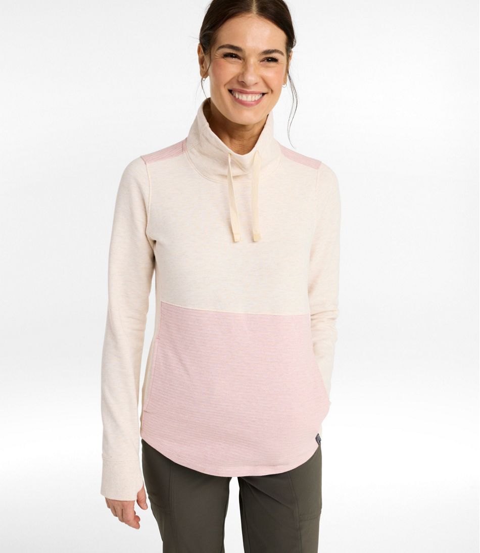 L.L.Bean Outlet | Women's Bean's Cozy Mixed Knits Pullover, Colorblock