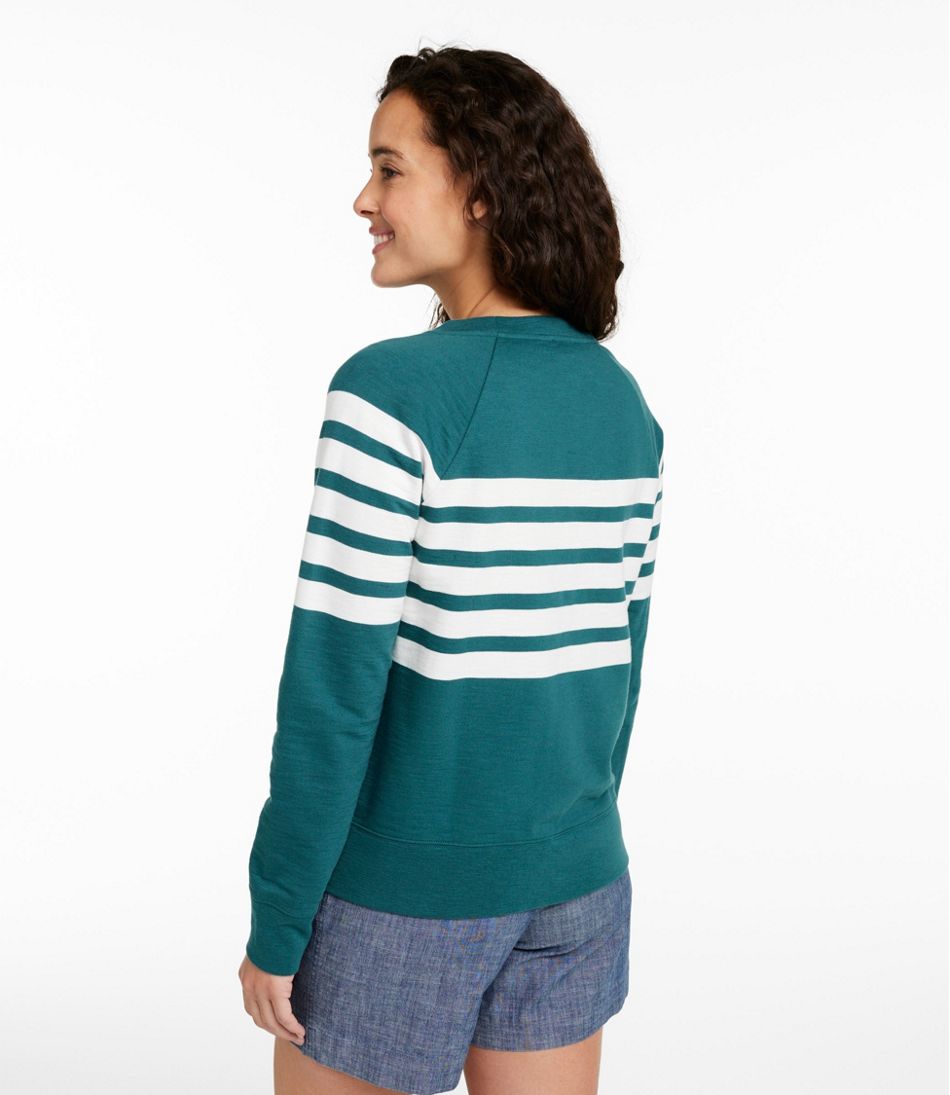 L.L.Bean Sale | Women's Peaks Island Crewneck, Stripe