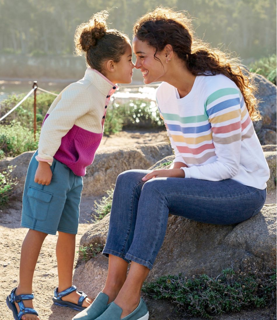 L.L.Bean Sale | Women's Peaks Island Crewneck, Stripe