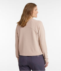 L.L.Bean | Women's VentureStretch Ottoman-Rib Pullover, Cropped