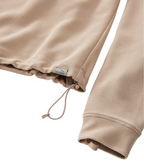 L.L.Bean | Women's VentureStretch Ottoman-Rib Pullover, Cropped