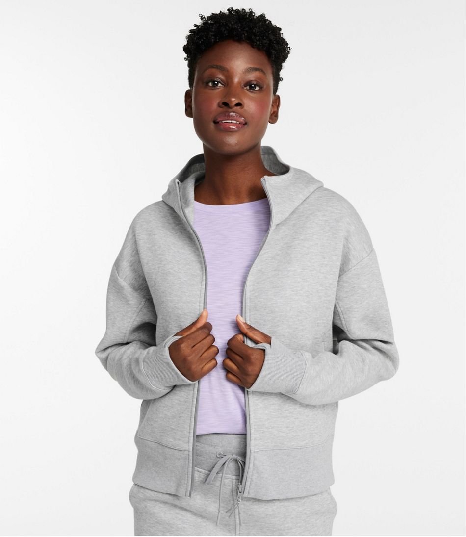 L.L.Bean Online | Women's Multisport Lifestyle Hoodie, Oversized Full-Zip