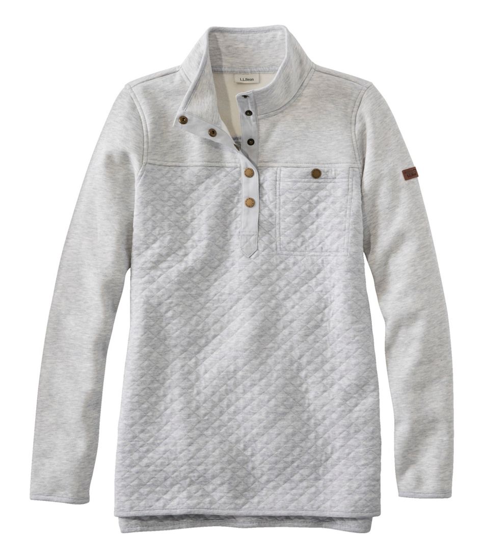 L.L.Bean Sale | Women's Quilted Sweatshirt, Mockneck Tunic
