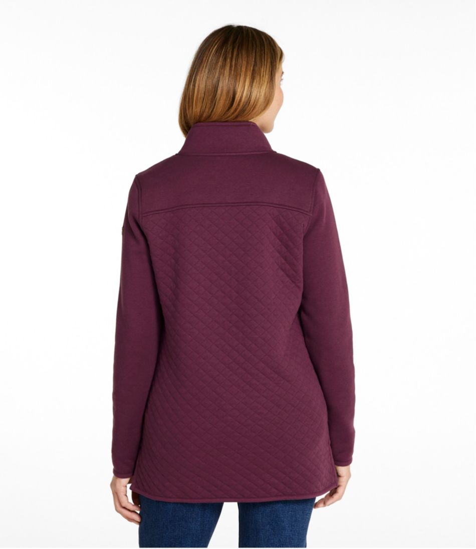 L.L.Bean Sale | Women's Quilted Sweatshirt, Mockneck Tunic