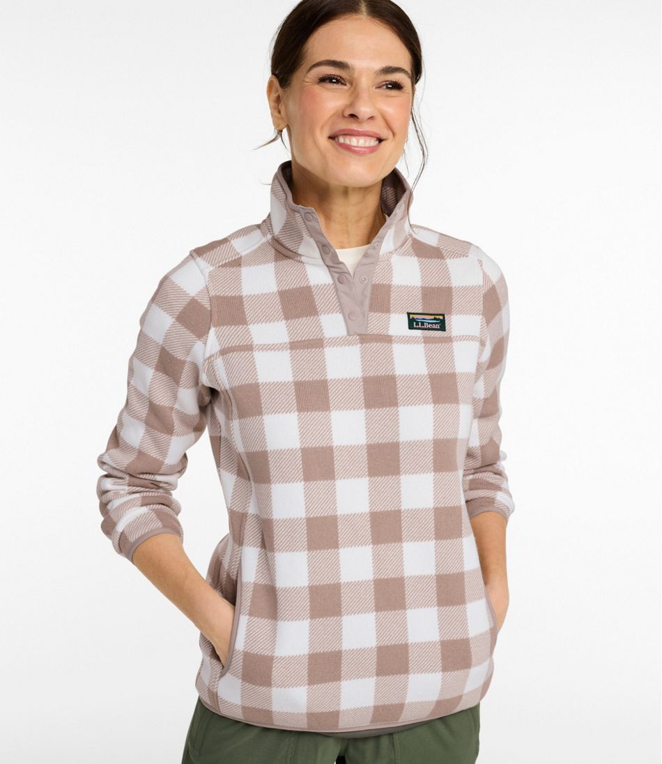 L.L.Bean | Women's Sweater Fleece Pullover, Print