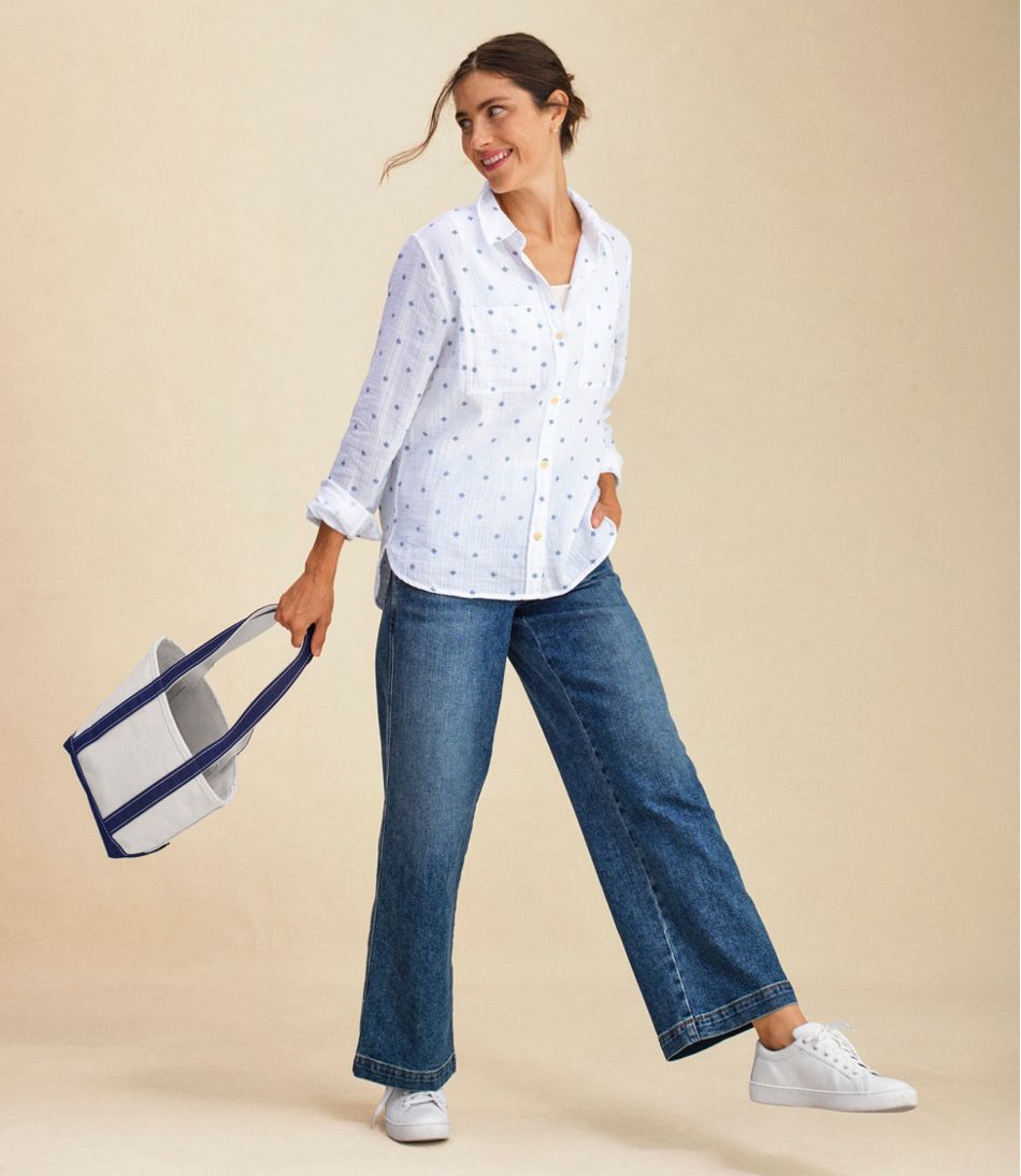 L.L.Bean US | Women's 207 Vintage Jeans, High-Rise Wide-Leg