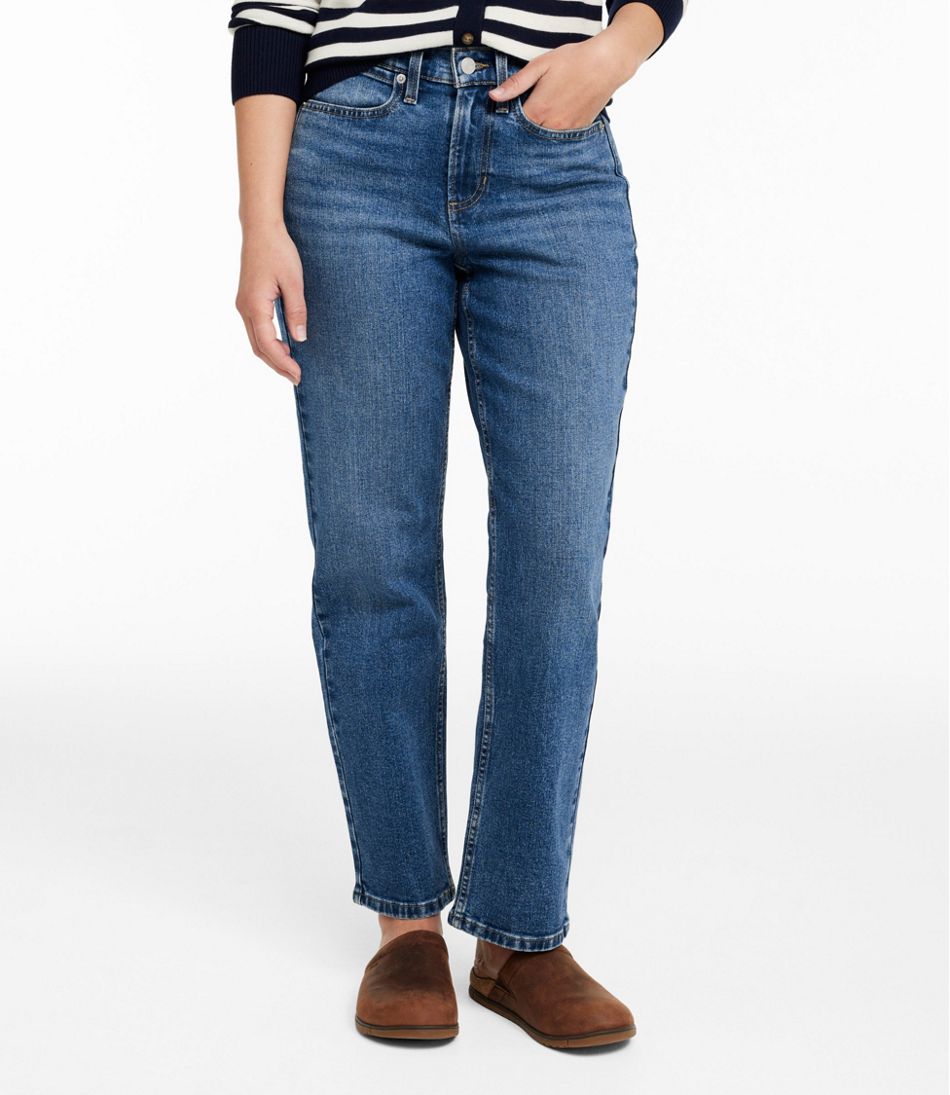 L.L.Bean New | Women's 207 Vintage Jeans, High-Rise Stovepipe Ankle