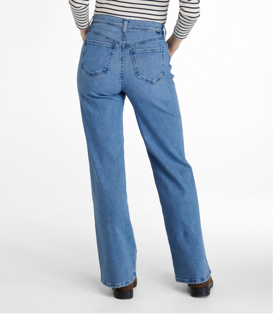 L.L.Bean Online | Women's Everyday Stretch Jeans, High-Rise Relaxed Wide-Leg