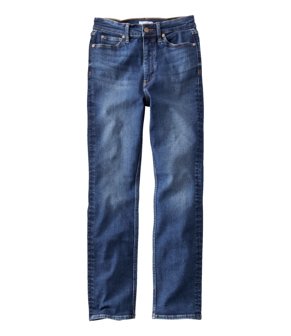 L.L.Bean Sale | Women's Signature Super Stretch Jeans, High-Rise Skinny-Leg Ankle