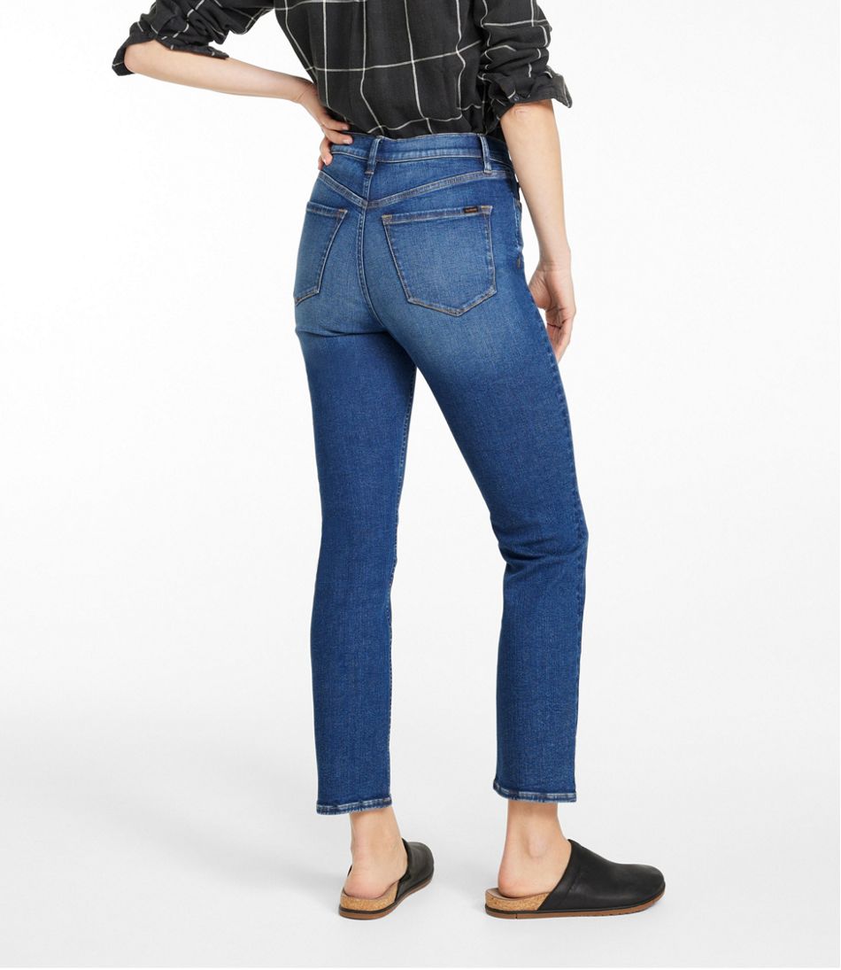 L.L.Bean Sale | Women's Signature Super Stretch Jeans, High-Rise Skinny-Leg Ankle