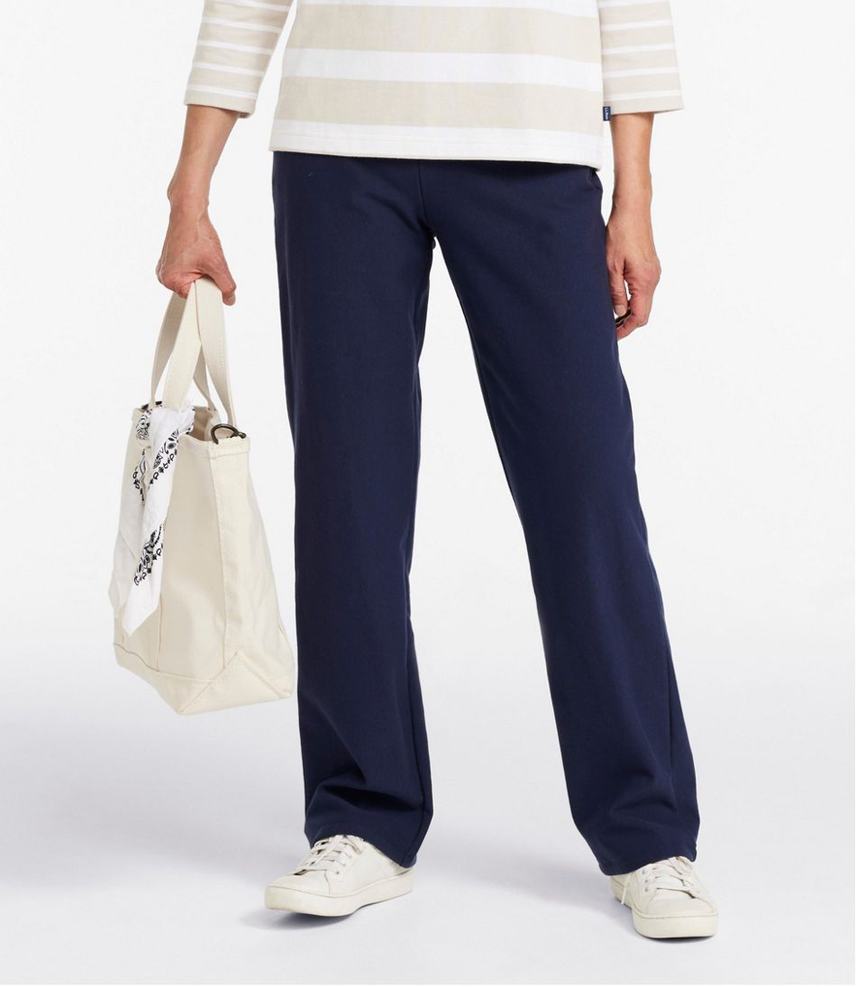 L.L.Bean Sale | Women's Perfect Fit Pants, Fleece-Backed Straight-Leg