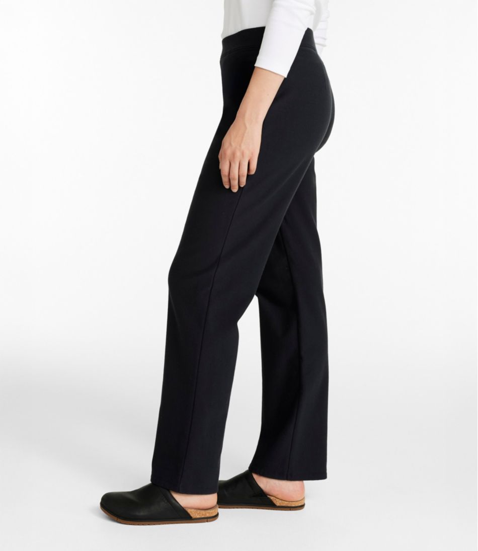 L.L.Bean Sale | Women's Perfect Fit Pants, Fleece-Backed Straight-Leg