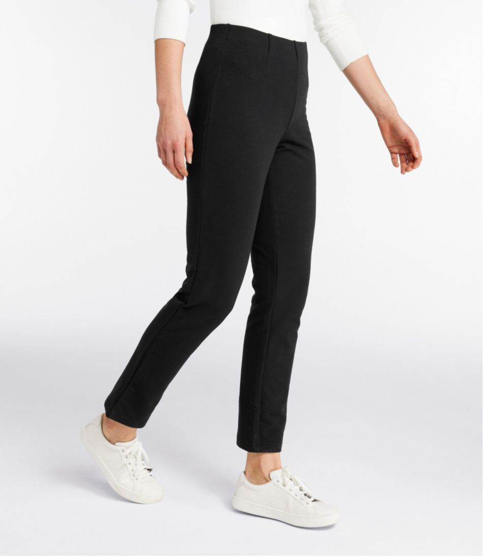 L.L.Bean Online | Women's Perfect Fit Pants, Fleece-Backed Slim-Leg