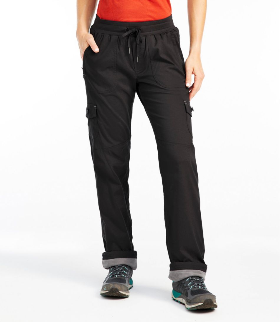 L.L.Bean New | Women's Vista Camp Pants, Straight-Leg Fleece-Lined