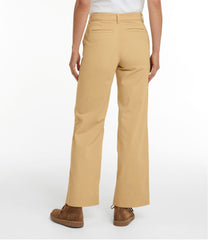 L.L.Bean | Women's Comfort Stretch Pants, Mid-Rise Wide-Leg Chino