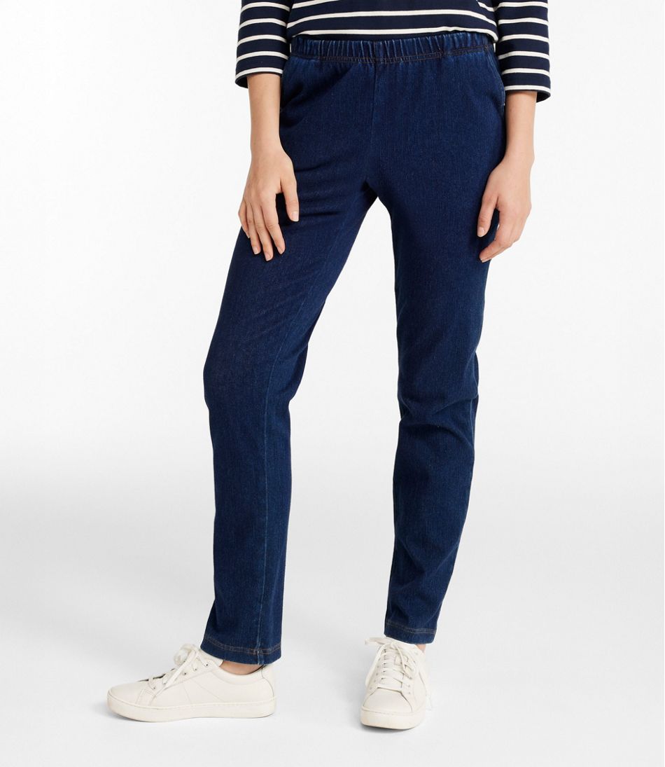 L.L.Bean Online | Women's Perfect Fit Pants, Denim Original Tapered Leg