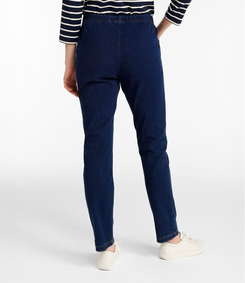 L.L.Bean Online | Women's Perfect Fit Pants, Denim Original Tapered Leg
