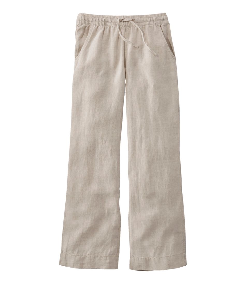 L.L.Bean Outlet | Women's Premium Washable Linen Pull-On Pants