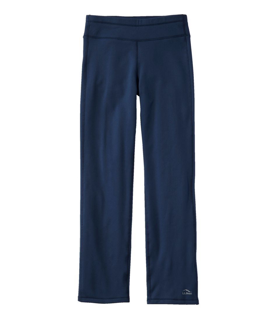 L.L.Bean New | Women's PrimaLoft ThermaStretch Fleece Pants, Mid-Rise Straight-Leg